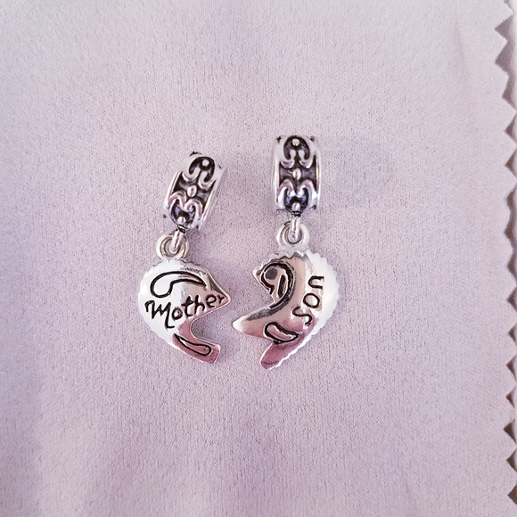 Jewelry - Mother Son Heart Charm